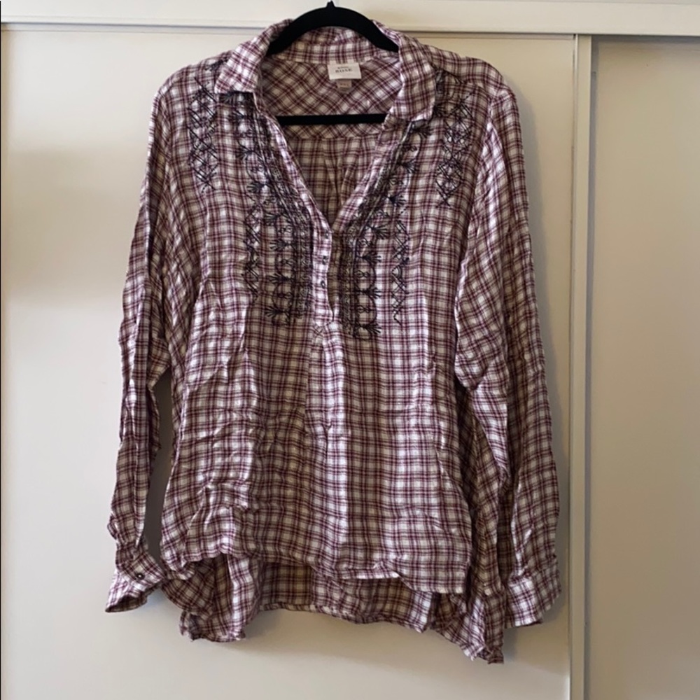 Plaid Knox Rose Top